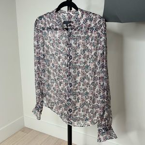NWOT Rag and Bone Sheer Flower Button Down